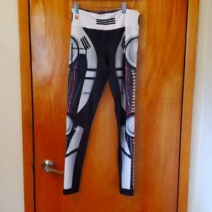Ink n Burn size 4, full length Robot tights